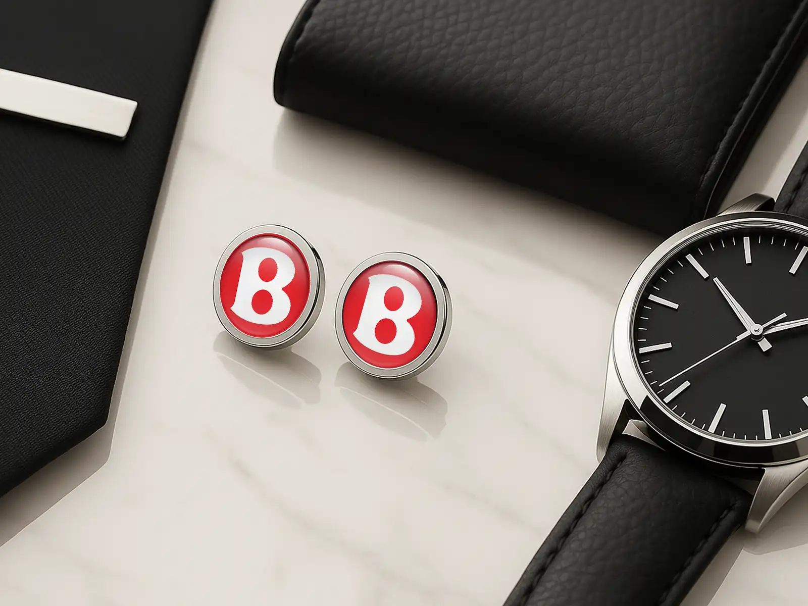 Bentley Personalized Cufflinks Men Luxury Edition Gift Set Pro